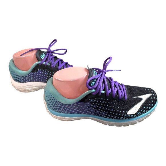 Brooks PureFlow 5 Womens Running Shoes Size 8 Medium Black Teal Purple Athletic - Picture 12 of 13